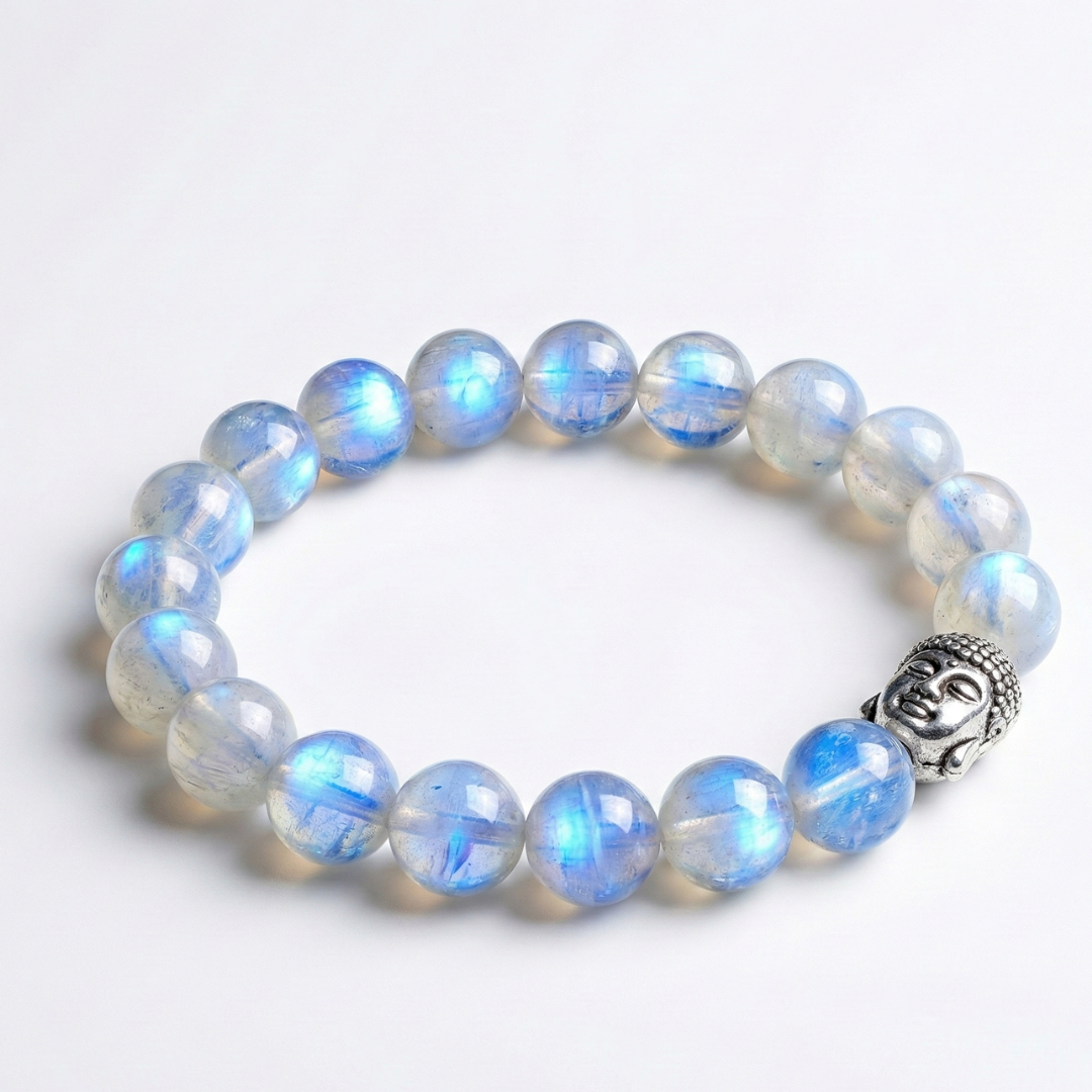 Rainbow Moonstone Bracelet – Shiv Shakti Ratna - Image 8