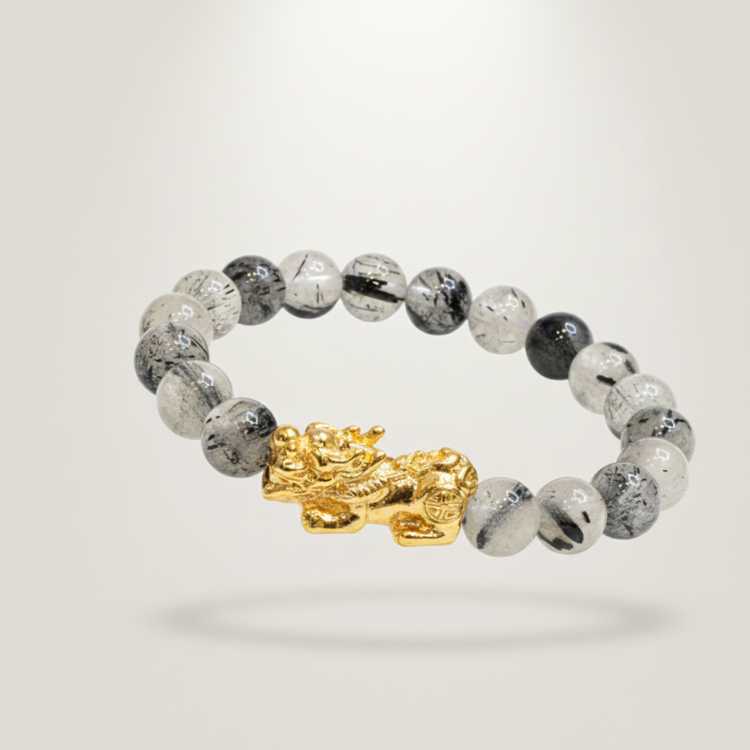 Tourmalated Quartz Pixiu Bracelet – Shiv Shakti Ratna - Image 2
