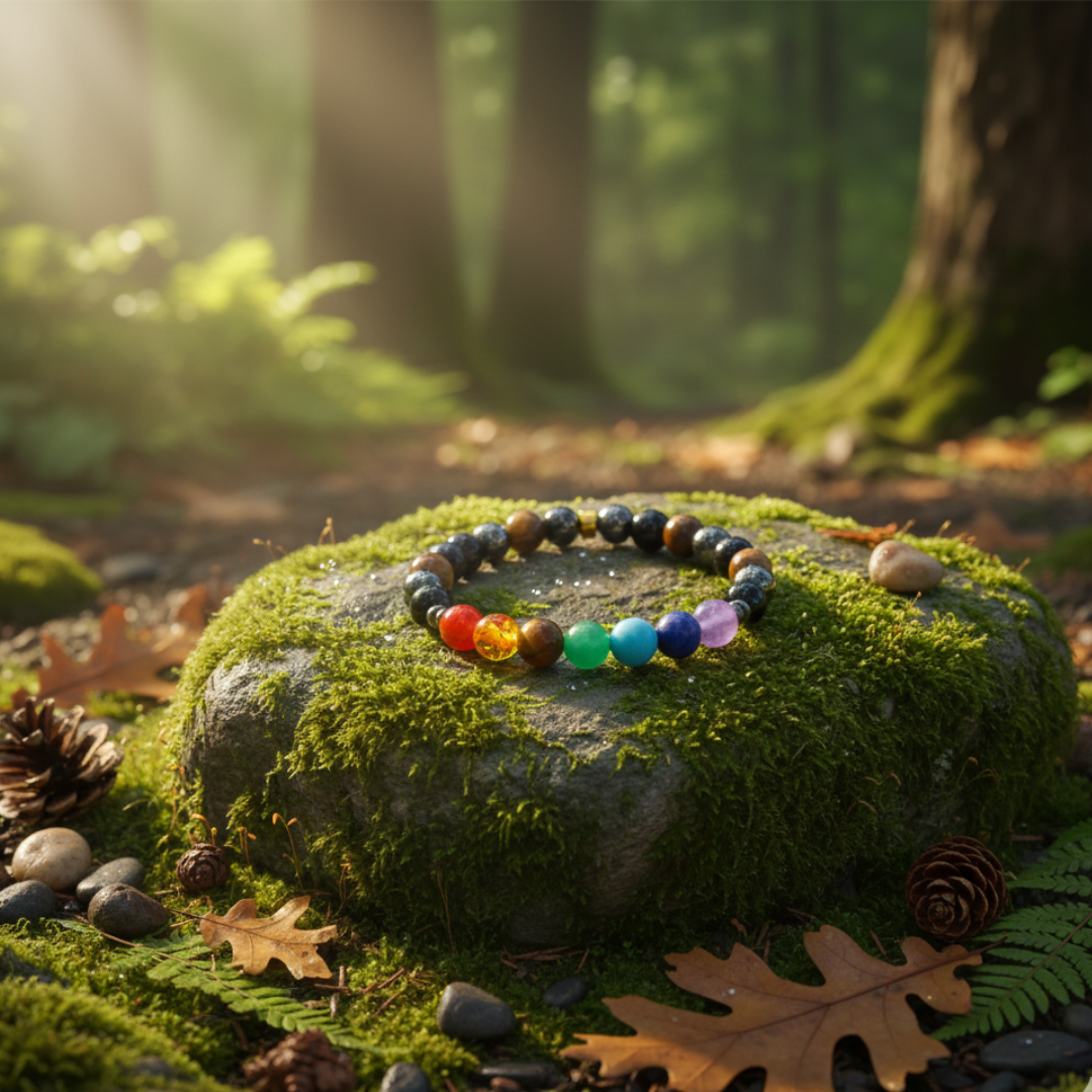 7 Chakra Triple Protection Bracelet Shiv Sakti Ratna - Image 9