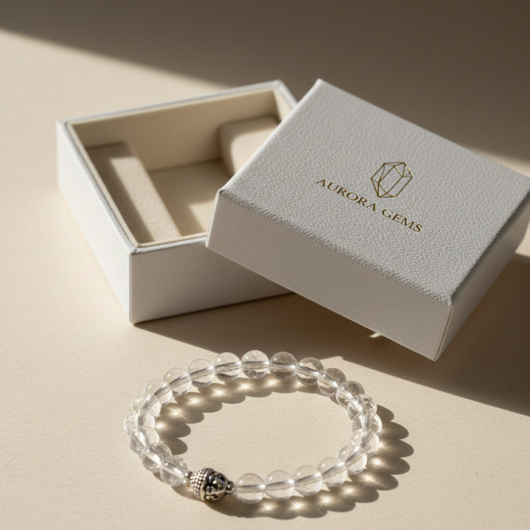 Clear Quartz Bracelet – Shiv Sakti Ratna - Image 14