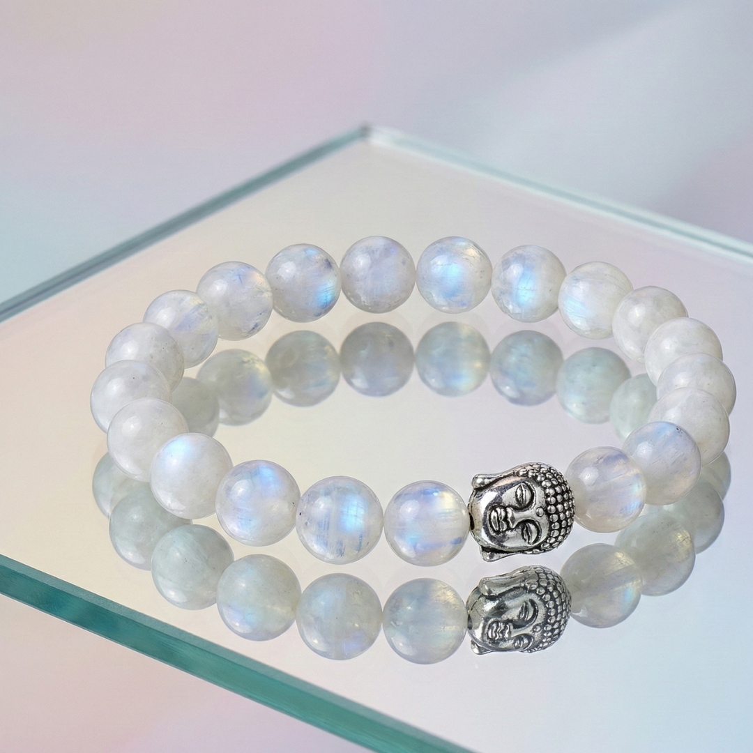 Rainbow Moonstone Bracelet – Shiv Shakti Ratna - Image 9