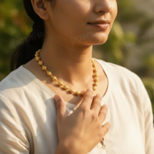 Gold Plated Tulsi Mala – Shiv Shakti Ratna