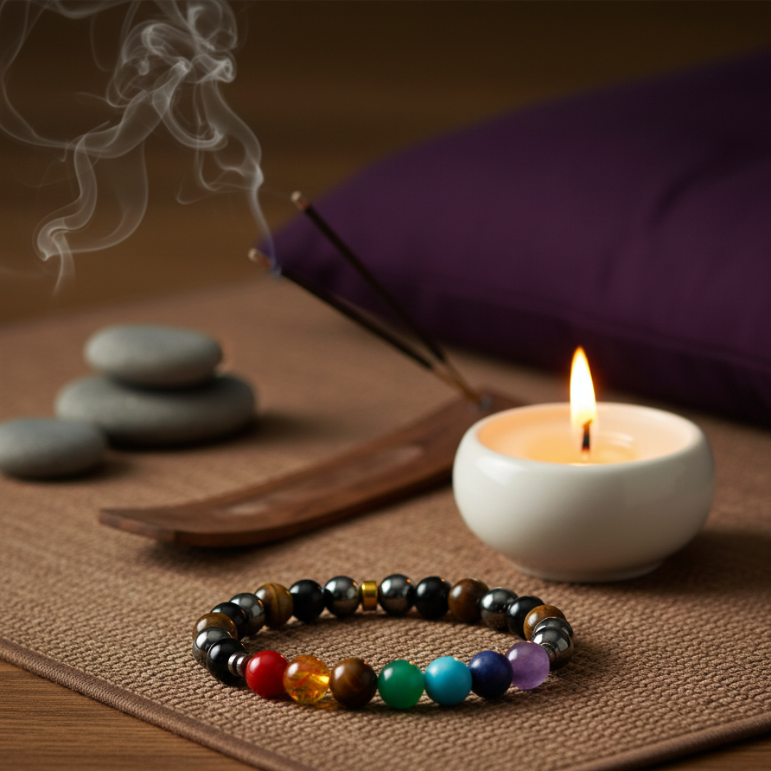 7 Chakra Triple Protection Bracelet Shiv Sakti Ratna - Image 6