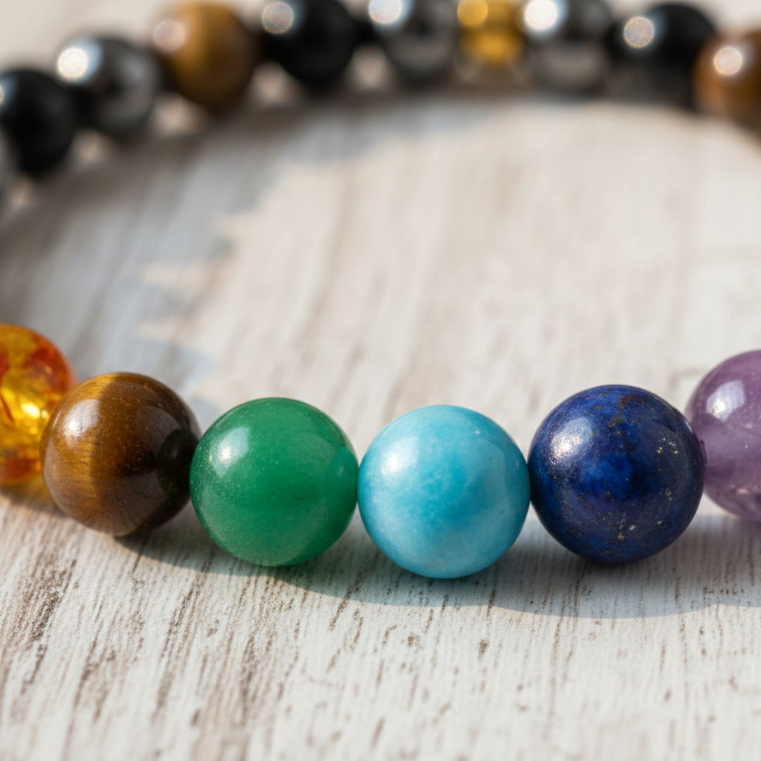 7 Chakra Triple Protection Bracelet Shiv Sakti Ratna - Image 5