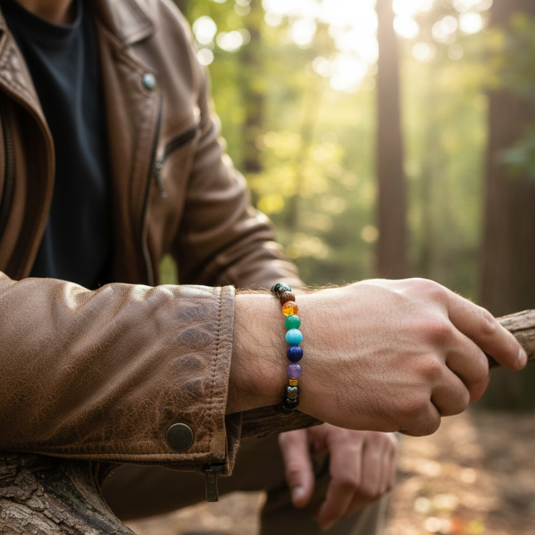 7 Chakra Triple Protection Bracelet Shiv Sakti Ratna - Image 4