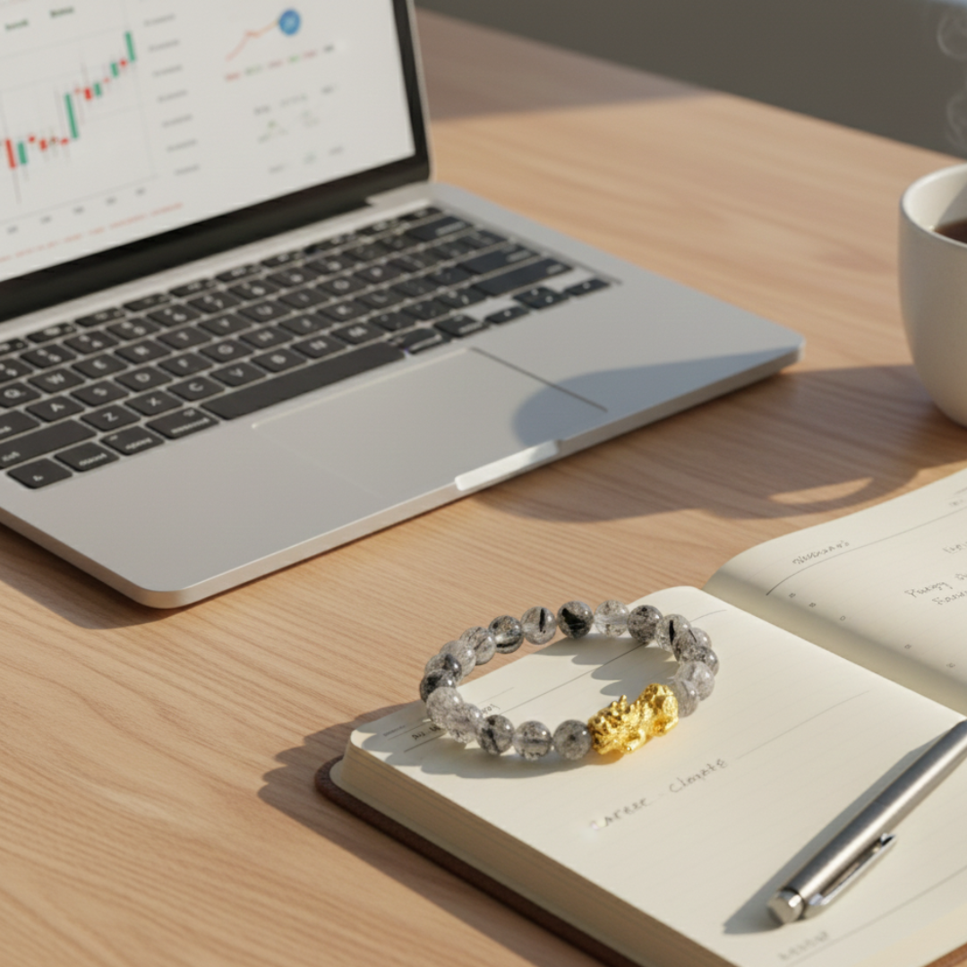 Tourmalated Quartz Pixiu Bracelet – Shiv Shakti Ratna - Image 4