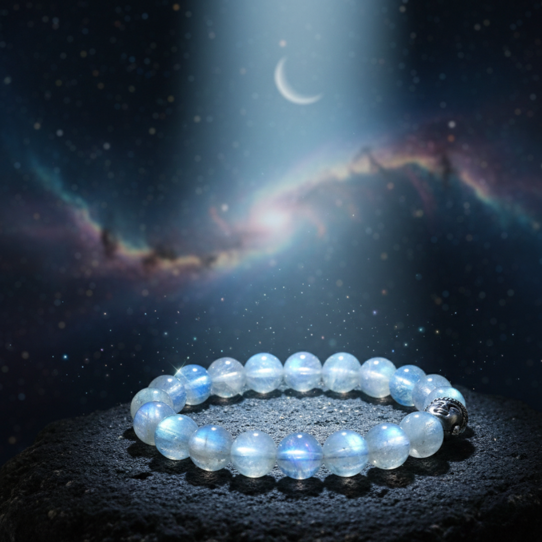 Rainbow Moonstone Bracelet – Shiv Shakti Ratna - Image 4
