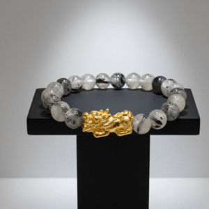 Tourmalated Quartz Pixiu Bracelet – Shiv Shakti Ratna