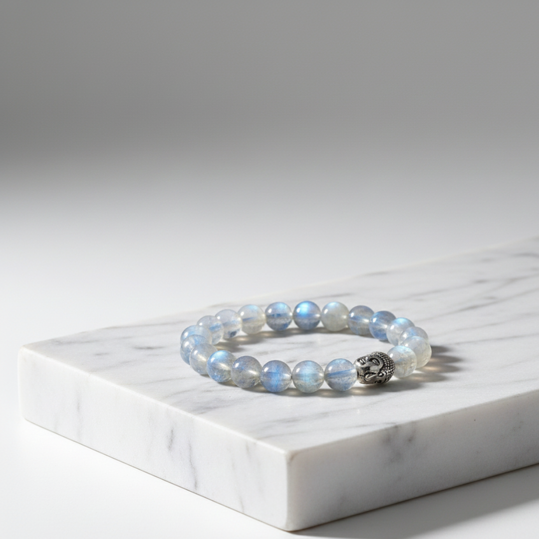 Rainbow Moonstone Bracelet – Shiv Shakti Ratna - Image 3
